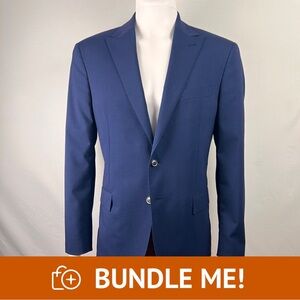 Joseph Abboud Joe Navy Pinstripe Slim Fit Suit Jacket - 42R